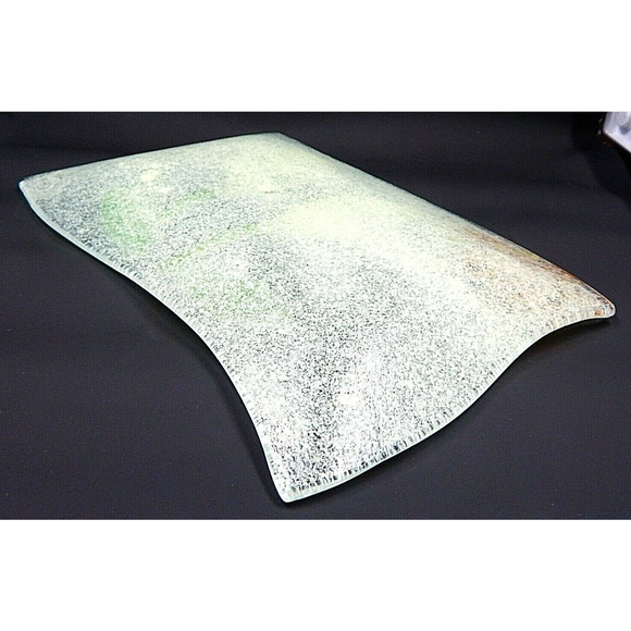 Fused Glass Calle Lily Rectangular Plate - Picture 8 of 9